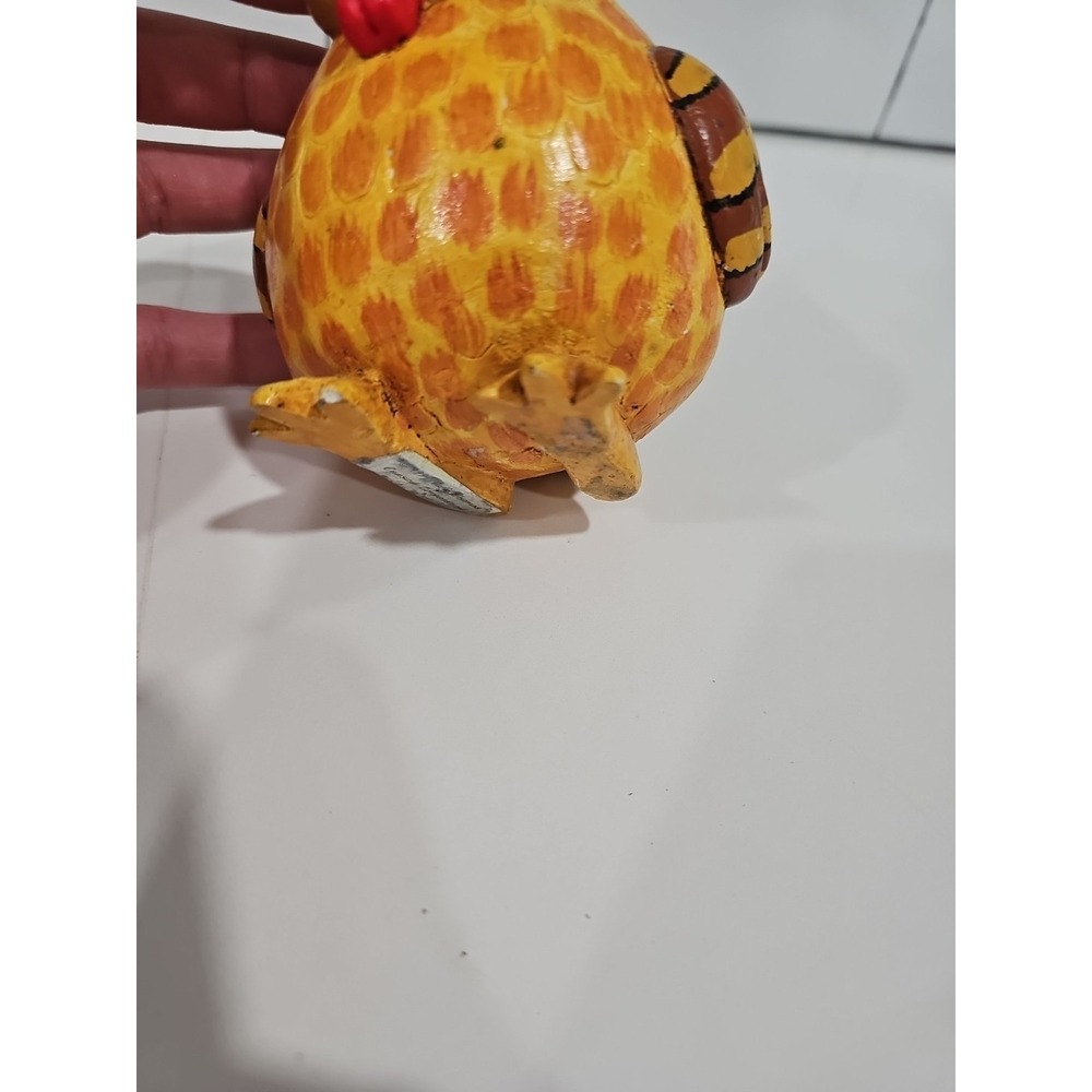 Chicken Gourd by Vicki Thomas Folk Art Americana Vintage Farmhouse Enesco 1990s - Picture 5 of 6